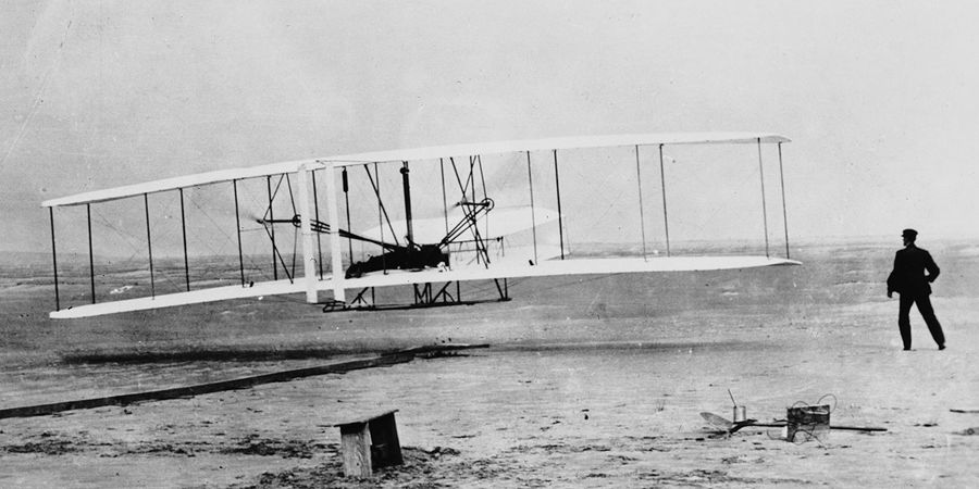 Wright Brothers first flight tribute